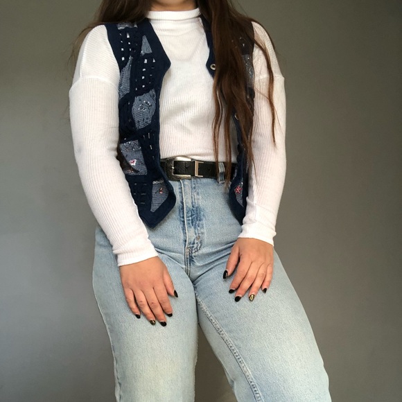 Vintage Koret City Blues Jean Vest - Picture 5 of 5